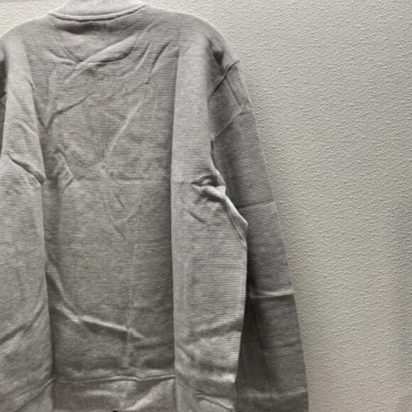 NEW JOHNNIE-O Mens Decker Baseball Jacket Size L Light Grey - Picture 4 of 13